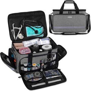 Nurse Bag, Medical Bag Clinical Bag with Inner Dividers and No-Slip